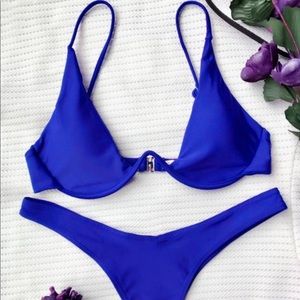 Blue bikini set